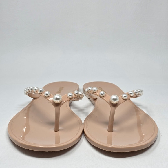 Stuart Weitzman Goldie Jelly  Pearl Embellished Sandals Women’s Size 11 New - Picture 4 of 9